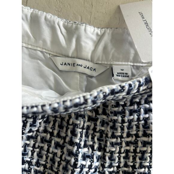 Janie and Jack Girls Size 12 Tweed Shorts (black and white) NWT - Picture 4 of 4